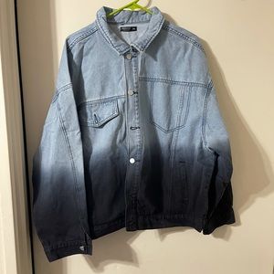 Women’s Ombré denim jacket plus size